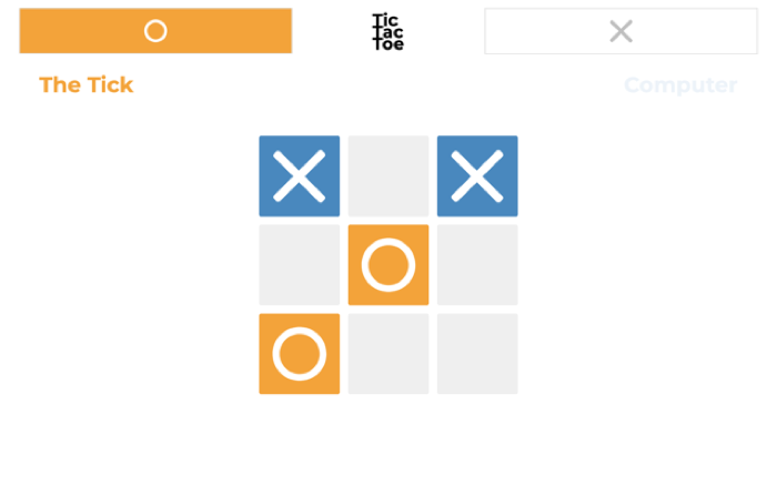 Tic Tac Toe: A Tic Tac Toe game - either two player or single player. The single player uses a minimax algorithm and is, well, unbeatable. If you don't believe me, give it a try!